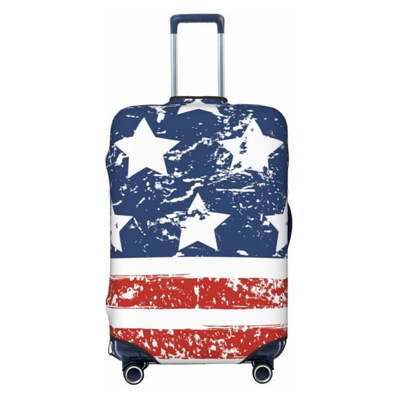 Picia USA Colors Stripes1 Luggage Protector Cover Thicken Suitcase Protector Cover Fit 18-32 Inch Luggage-Small