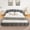 King + Dark Grey, variant on King Size Platform Bed Frame, Low Profile Chenille Upholstered, Curved Headboard and Wrapped Footboard, No Box Spring Needed, Easy Assembly, Bedroom, Dark Grey