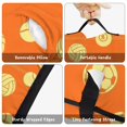 thumbnail image 6 of Football and Basketball Orange Pattern Teens Toddler Nap Mat with Pillow, Sleeping Mat Bag for Preschool Daycare 51"x22", 6 of 6