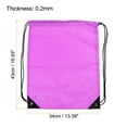 thumbnail image 2 of Uxcell Drawstring Bag Oxford Cloth Draw String Sack for Gym Outdoors, Purple 2 Pack, 2 of 5