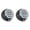 Dark gray, variant on Quick Install Shoelace Fasteners, Rotary Plastic Button Locks, 1 Pair No Tie Clips for Active Daily Shoes and Walking