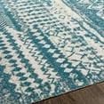 thumbnail image 5 of Mark&Day Washable Rugs, 7ft Round Matt Global Sky Blue Area Rug, Blue Beige Carpet for Living Room, Bedroom or Kitchen (6'7" Round, Machine Washable), 5 of 6