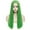Green, variant on BERON Wine Red Long Straight Wigs Charming Women Girls Middle Part Wigs Heat Resistant Synthetic Hair Wigs