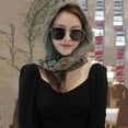 thumbnail image 6 of Cotton Linen Headband Hats Sunscreen Cap Sunscreen Turban Muslim Baotou Hat Head Scarf Sunscreen Shawl ORANGE, 6 of 7