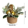 thumbnail image 3 of Christmas Table Decoration, 7.4 Inch Christmas Centerpiece Small Potted Christmas Tree, Pine Cones and Berries, Xmas Artificial Plants for Tables, Home, Mantel Holiday Decor, 3 of 6