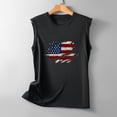 thumbnail image 5 of AnuirheiH American Flag Tank Tops for Women 4th of July Clothes Sleeveless Patriotic Shirts Women's Sleeveless Summer Sexy Casual Tops Regular Round-Neck Printing Sleeveless Vest Tops, 5 of 5