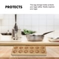 thumbnail image 5 of MLINS 2 pcs Simple Egg Holder Practical Egg Storage Stand Wooden Egg Placing Base, 5 of 8