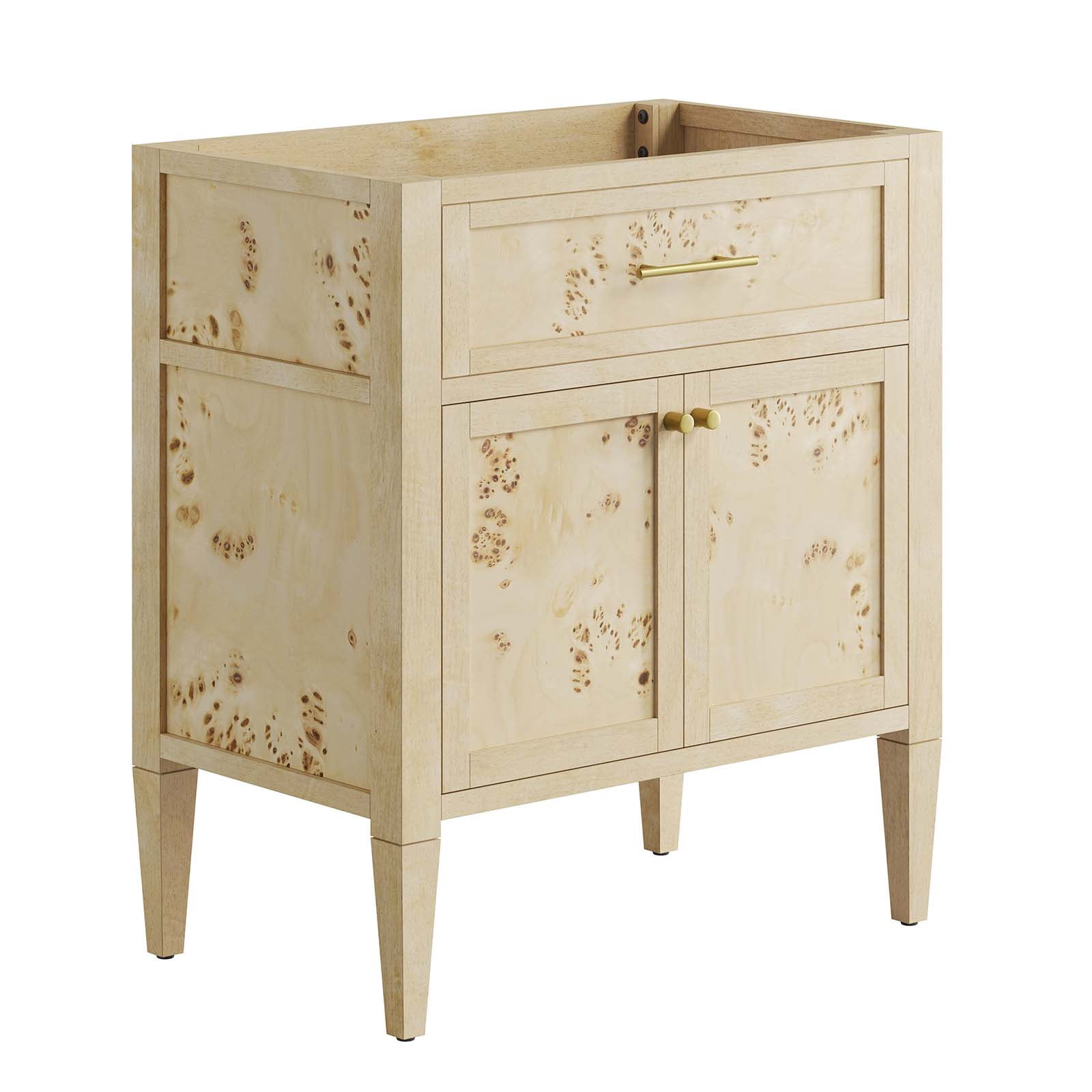 Modway Elysian 30" Bathroom Vanity Cabinet (Sink Basin Not Included) in Burgundy