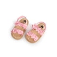 thumbnail image 3 of Douhoow Baby Girls Sandals Summer Anti-Slip Soft Sole Ruffle Flat Shoes First Walkers, 3 of 8