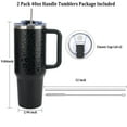 thumbnail image 7 of AYAOQIANG 40 oz Tumbler with Handle and Straw Lid Insulated Tumblers Cups with Lids Straws Double Wall Vacuum Leak Proof Stainless Steel 40oz Tumbler Travel Mug Gifts for Men or Women, 7 of 7