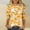 03Green, variant on Halloween Pumpkin Tops Ladies' St. Patrick's Day Printed Round Neck Three Quarter Sleeve 3/4 Sleeve T-shirt Loose Green 5X