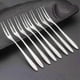 thumbnail image 4 of Stainless Steel Forks 2-Prong Mini Fruit Appetizer Forks for Cocktail Party Dessert (10-Piece Set), 4 of 5