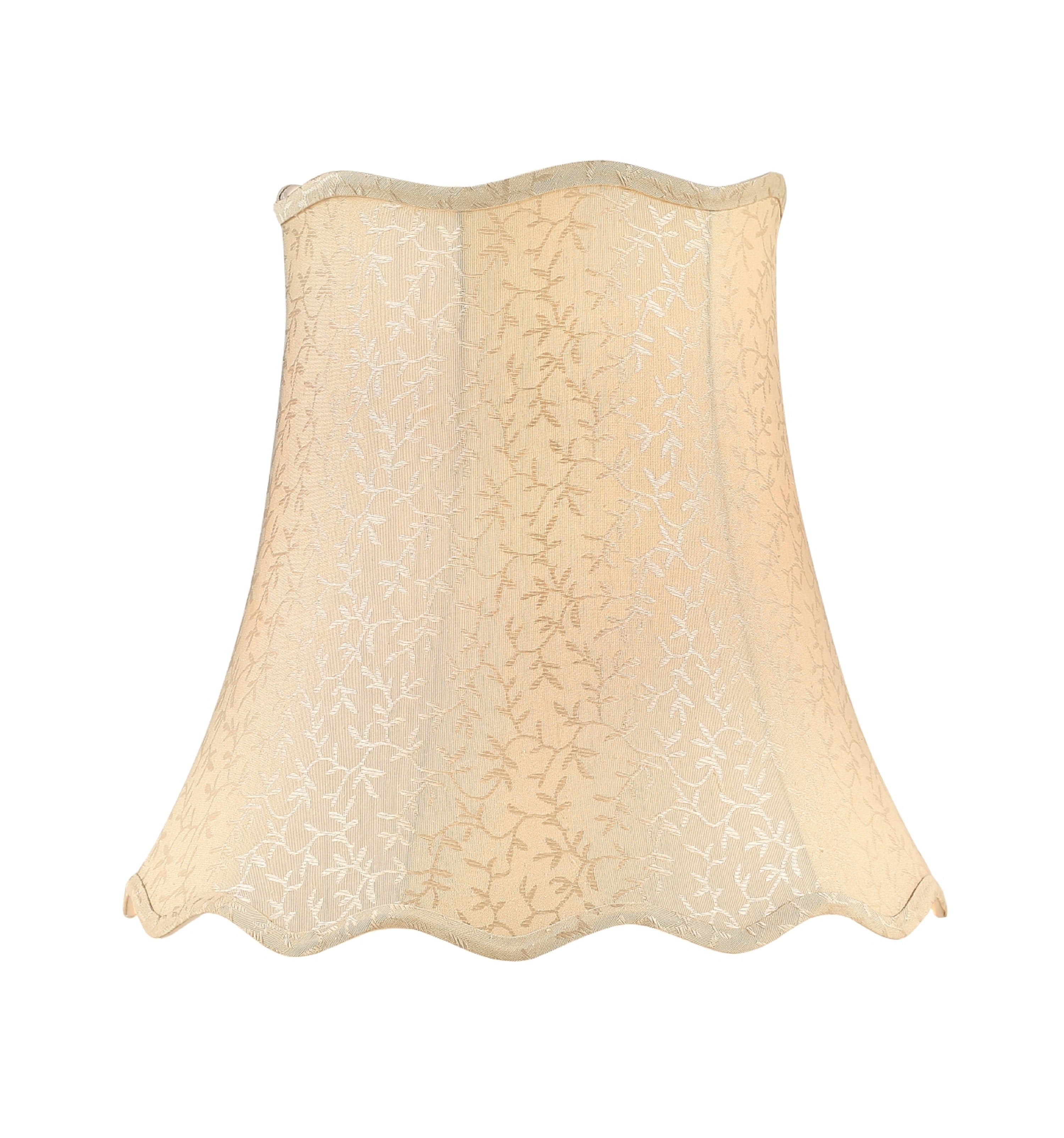 Aspen Creative 30501 Transitional Bell Shape Spider Construction Lamp Shade in Beige, 16" wide (10" x 16" x 15")