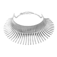 thumbnail image 1 of Collier Ras-du-Cou à Épines Argenté 1 Pce pour Femmes et Filles Accessoire d'Halloween, 1 of 8
