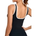 thumbnail image 2 of RUNNING GIRL Women's Yoga Tank Top with Built-in Bra, Sleeveless Athletic Workout Tank, Racerback Crop Sports Top for Yoga, Gym, Running, 2 of 5