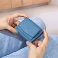 thumbnail image 3 of MFFOR Leather Coin Pouch Purse for Women Mini Travel Change Wallet, Elephant Grey, 3 of 7
