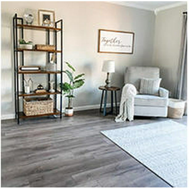 Select Surfaces Silver Spring Spill, Select Surfaces Toffee Spill Defense Laminate Flooring