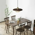 thumbnail image 5 of Wood Pattern Metal Cage Pendant Lighting for Kitchen Island, Nordic Style Farmhouse Pendant Light Fixture, Single Industrial Rustic Pendant Lamp, Simple Pendant Light for Dining Room, 5 of 7