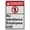 Warning Sign 3, variant on Industrial ANSI Vertical Employees Only Sign - 8"x12" Weatherproof, UV Resistant for Indoor/Outdoor Workplace (No admittance Employees only)