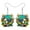 Green, variant on Acrylic Christmas Snow Globe Earrings Colorful Crystal Ball Dangle Jewelry For Women Charms Gifts
