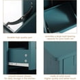 thumbnail image 6 of Tilt Out Trash Bin Cabinet Dog Proof Trash Can Holder Kitchen Island Without Garbage Bin or Tilt Out Laundry Hamper (Teal-Blue), 6 of 17