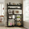 thumbnail image 4 of CazToi Industrial 6-Tier Bakers Rack with Power Outlet Ideal for Kitchen, Dining & Living Room, 4 of 8