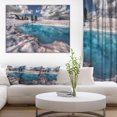thumbnail image 1 of Amazing Blue Melt Lake in Fog - Large Landscape Canvas Art Print, 1 of 4