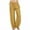 04-Yellow, variant on Women's Linen Long Pants Summer Casual Linen Trousers Drawstring Elastic High Waist Long Pant Women Comfortable Loose Straight Wide Leg Lounge Pants
