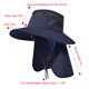 thumbnail image 2 of Sombreros de verano para hombre, máscara solar, protección para el cuello, transpirables, de cara completa, con protección solar, 2 of 2