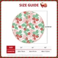 thumbnail image 3 of Daiia Strawberry Drawing Merry Christmas Tree Skirt , Xmas Large Lace-up Tree Skirt, Santa Snowflakes Rustic Home Decorations New Year Party Farmhouse Decor-48", 3 of 7