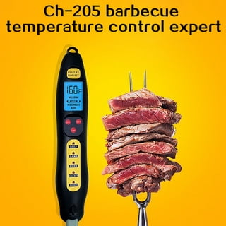 SKEMIX Digital BBQ Meat Thermometer Fork with Instant Read Probe Prese
