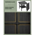 thumbnail image 3 of PayLessHere 3 Piece Furniture Patio Chairs Wicker Outdoor Rattan,Black, 3 of 7