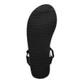 thumbnail image 4 of SUN STONE Womens Black Cushioned Asymmetrical Tabbyy Round Toe Platform Slingback Sandal 5 M, 4 of 4