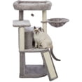 thumbnail image 3 of TRIXIE Adriana Plush & Sisal 3-Level 41.7" Cat Tree with Scratching Posts & Condo, Gray, 3 of 8