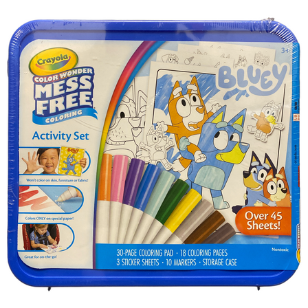 Crayola Color Wonder Mess Free Bluey Coloring Kit Activity Set