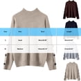 thumbnail image 2 of Womens Fall Sweaters Sevevn Women's Mock Neck Long Sleeve Pullover Ribbed Knit Sweater Top, 2 of 4
