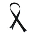thumbnail image 1 of YKK Black #10VS Vislon 2-Way Open Zipper 34', 1 of 1