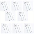 thumbnail image 3 of QUTETN Eco 24pcs Fork Knife Spoon Plant Based Cutlery Reusable Bamboo Flatware Set White, 3 of 4