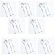 thumbnail image 3 of QUTETN Eco 24pcs Fork Knife Spoon Plant Based Cutlery Reusable Bamboo Flatware Set White, 3 of 4