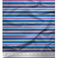 thumbnail image 3 of Soimoi Velvet Fabric Horizontal Stripe Decor Fabric Printed Yard 58 Inch Wide, 3 of 3