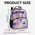 thumbnail image 7 of KUIFORTI Colorful Cat Toddler Backpack Girls Kids School Bag with Multiple Organizer Pockets Adjustable Straps for Preschool Kindergarten Back to School Gifts, 7 of 7