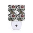 thumbnail image 1 of Fotbe Skulls Roses Luz Nocturna LED, Luz de Noche con Sensor de Luz Natural de Anochecer a Amanecer, Se Enchufa a la Pared, Blanco Cálido 0.5W-UK, 1 of 7