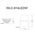 thumbnail image 2 of Wallace Wall Sconce - White, 2 of 3