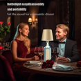 thumbnail image 5 of Wireless Bottle Lamp 3 Color Rechargeable Touch Dimming LED Wine Bottle Lights for Indoor Outdoor Restaurants & Bars, 5 of 5