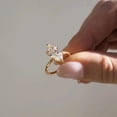 thumbnail image 4 of Diiro Marquise Cut Moissanite Diamond Engagement Ring in Vermeil Yellow Gold, Solitaire Setting, Anniversary Wedding Promise Ring, Bridal Ring, 4 of 8