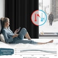 thumbnail image 6 of Bxaolu Blackout Curtains for Living Curtains, Room Darkening Window Curtain Panels, Easy-Care Thermal Insulated Draperies/Drapes for Dining Room (Blue, 1 Panels, 38 x 63 Inch), 6 of 9