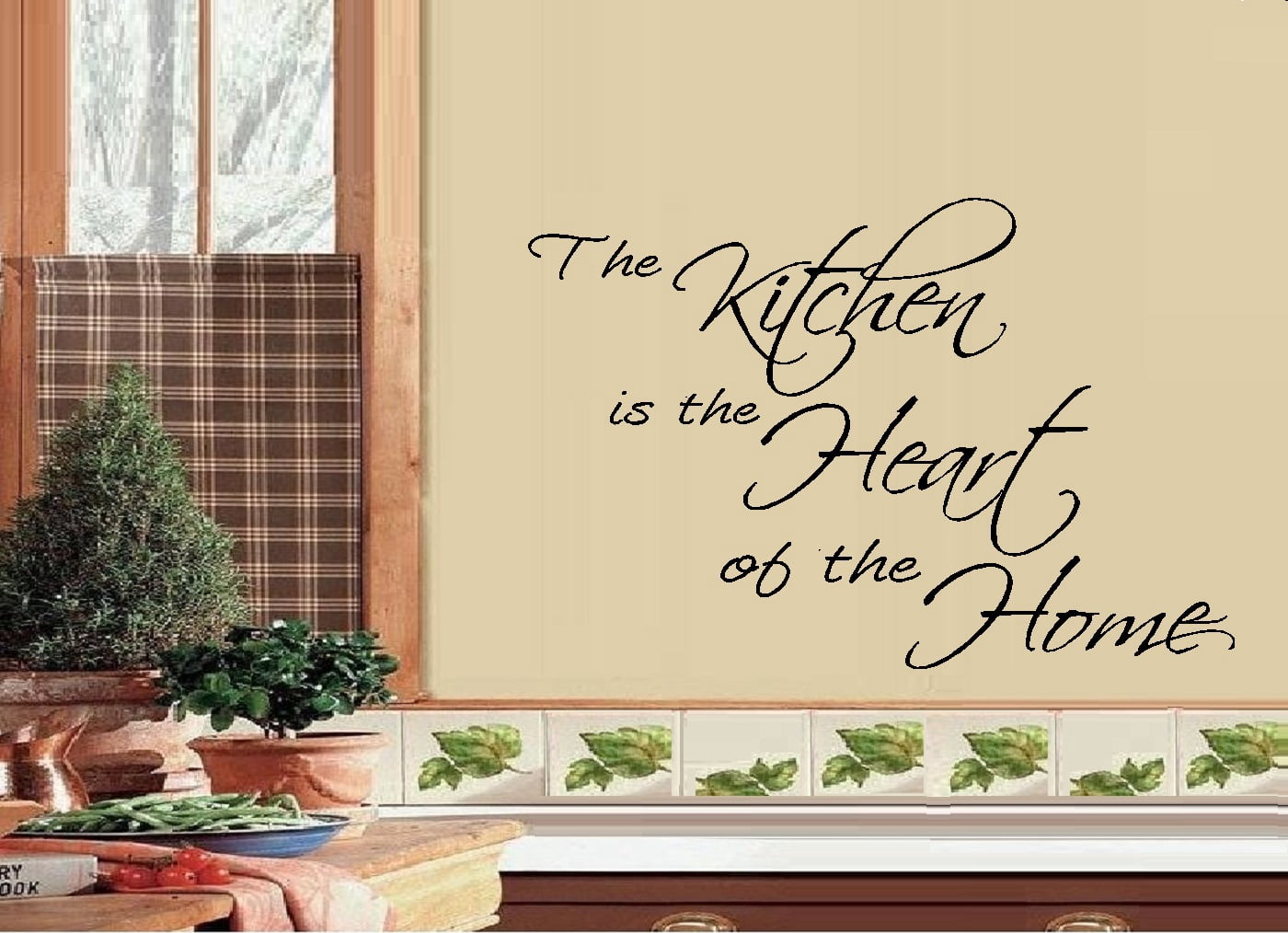 THE KITCHEN IS THE HEART OF THE HOME #1 ~ WALL DECAL, HOME DECOR 12" X ...
