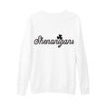 thumbnail image 4 of Charella Sweatshirts for Women St Patricks Day Decorations Long Sleeve Crewneck Tops 2024 Trendy T-shirt,White,XS, 4 of 5