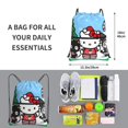 thumbnail image 2 of Lsque Sanrio Print Drawstring zipper Backpack Bag Sport Gym Sackpack Cinch Bags Drawstring Bags Draw String Sport Bag-One Size, 2 of 6