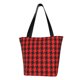 thumbnail image 1 of Balery Retro red and Black Houndstooth Bolsa de Hombro con Diseño, Bolsa Grande y Duradera, Bolsa Versátil para Compras, 1 of 6